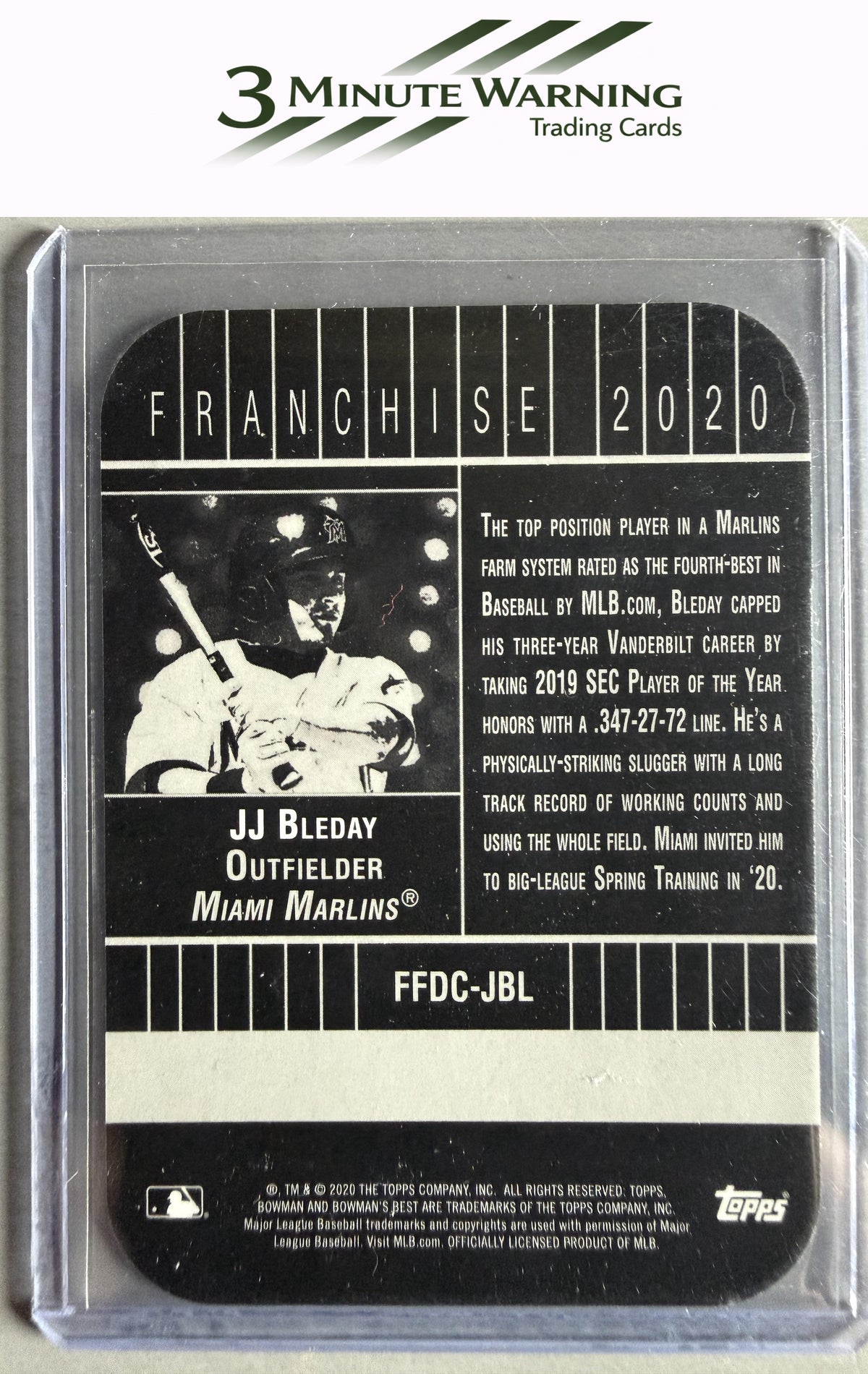 2020 Bowman's Best #FFDC-JBL JJ Bleday Franchise 2020 Die Cut