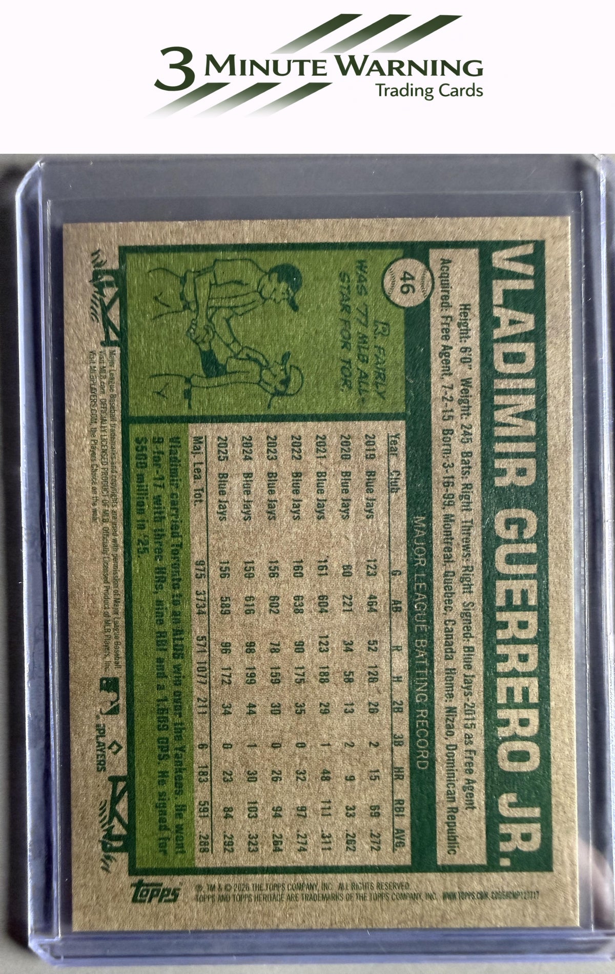 2026 Topps Heritage #46 Vladimir Guerrero Jr.