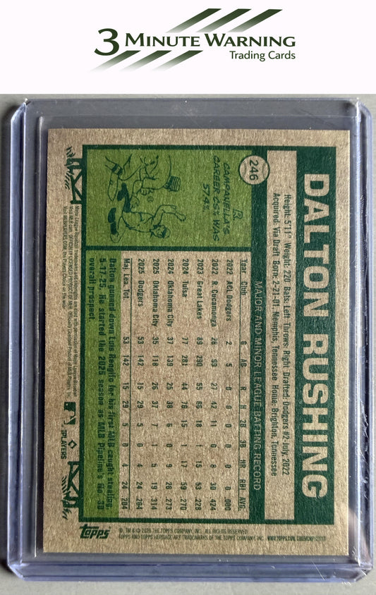 2026 Topps Heritage #246 Dalton Rushing