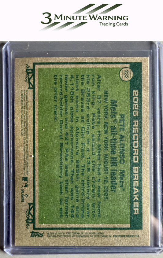 2026 Topps Heritage #232 Pete Alonso