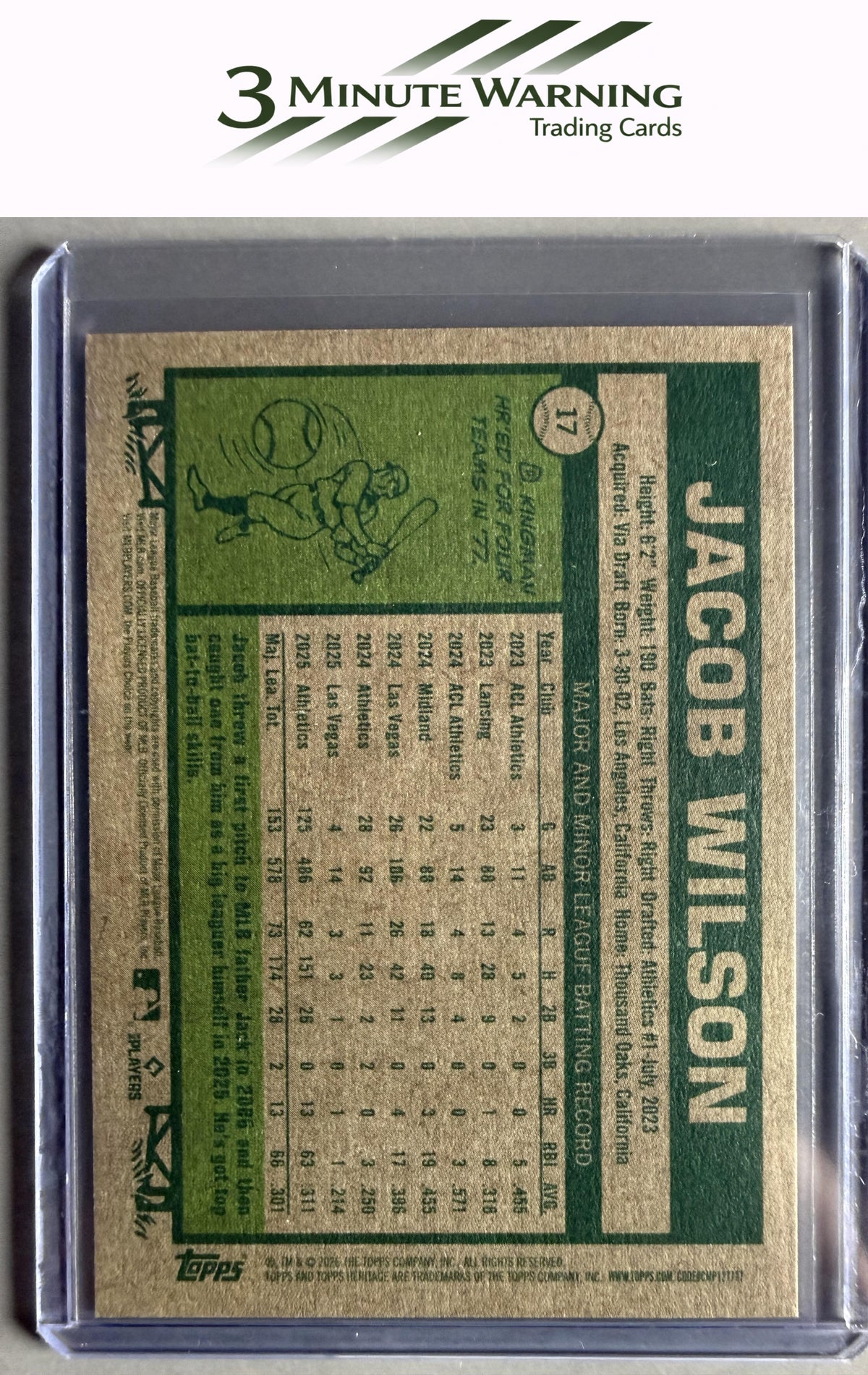 2026 Topps Heritage #17 Jacob Wilson