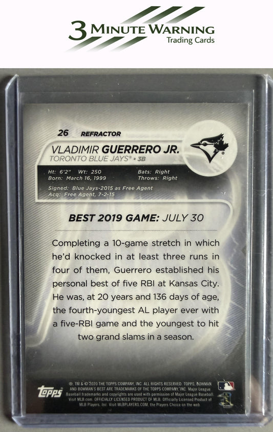 2020 Bowman's Best #26 Vladimir Guerrero Jr.