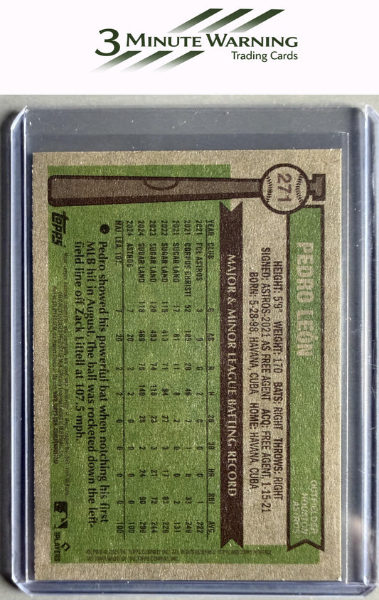 2025 Topps Heritage #271 Pedro León