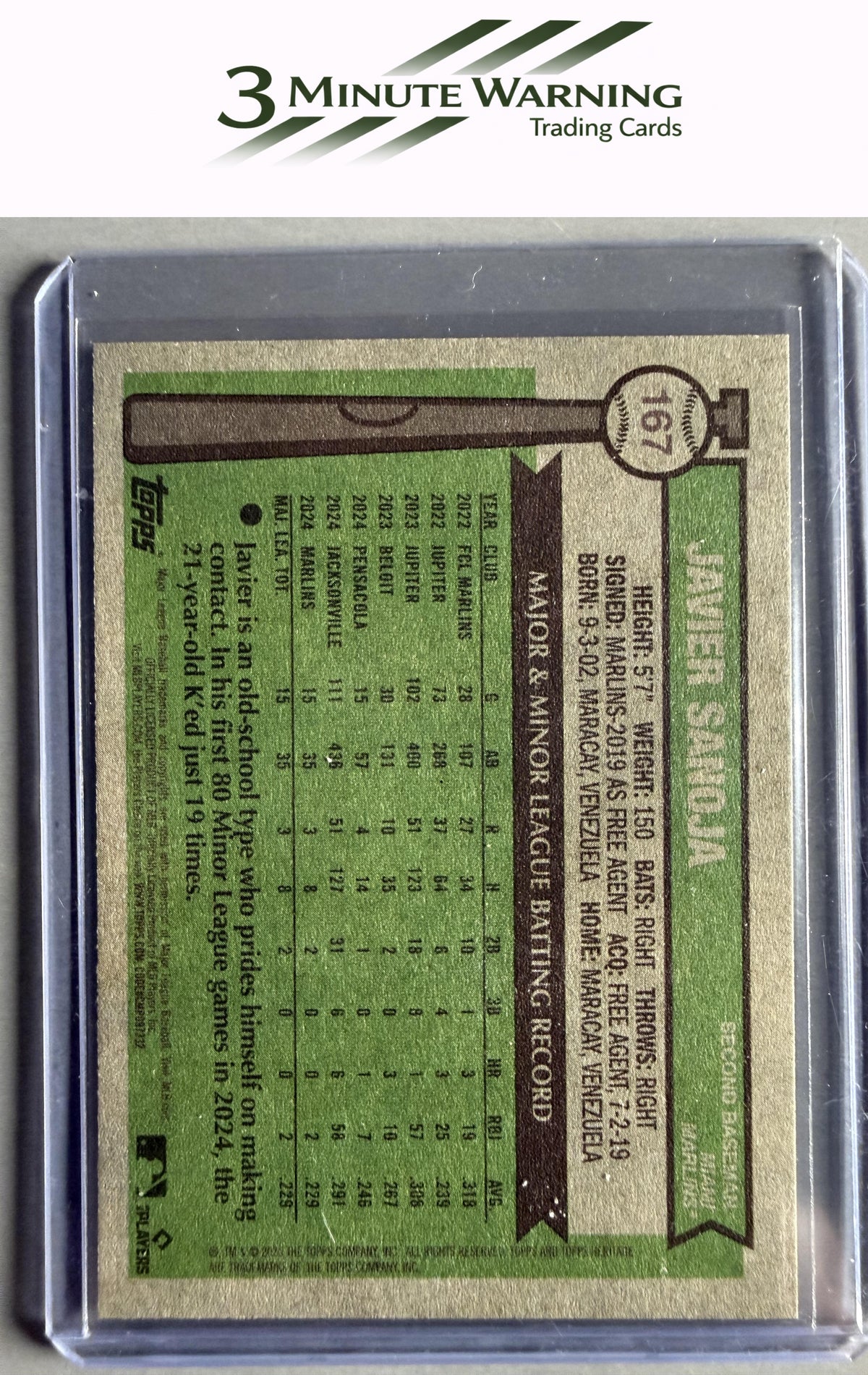 2025 Topps Heritage #167 Javier Sanoja