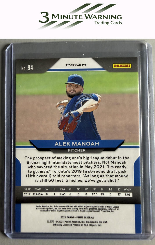 2021 Panini Prizm #94 Alek Manoah Silver Prizm