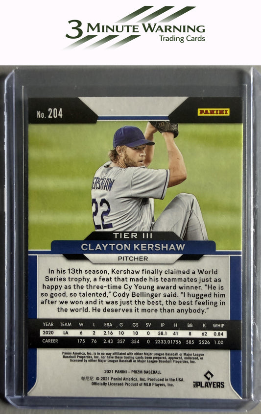 2021 Panini Prizm #204 Clayton Kershaw