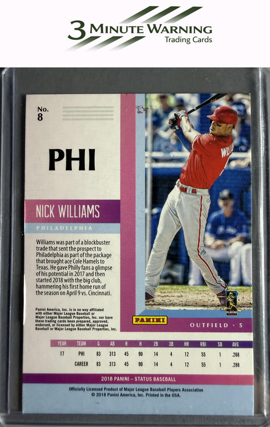 2018 Panini Chronicles #8 Nick Williams Status