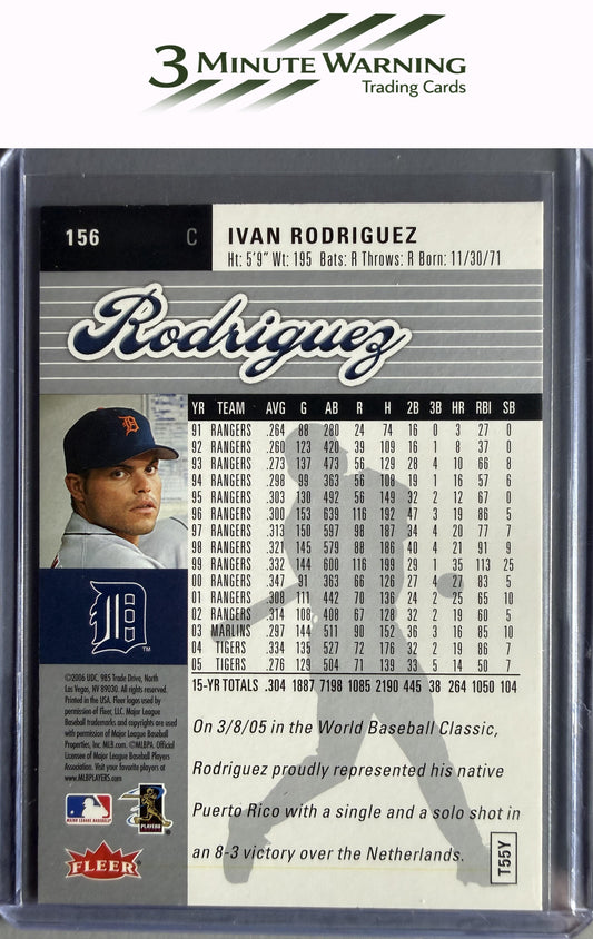 2006 Ultra #156 Ivan Rodriguez