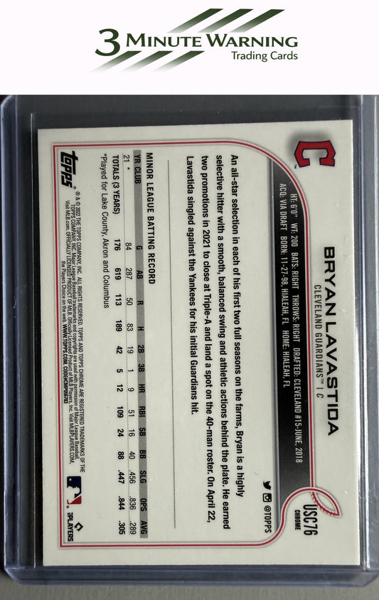 2022 Topps Chrome Update #USC76 Bryan Lavastida
