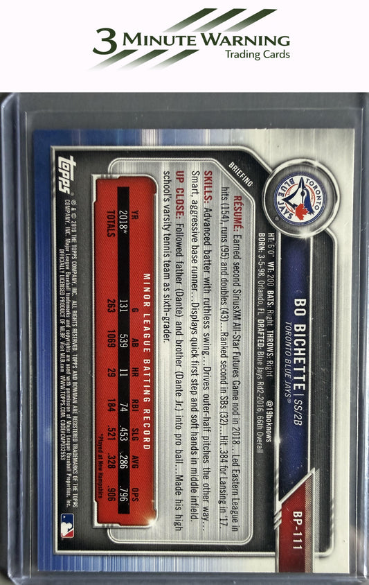 2019 Bowman #BP-111 Bo Bichette Prospects