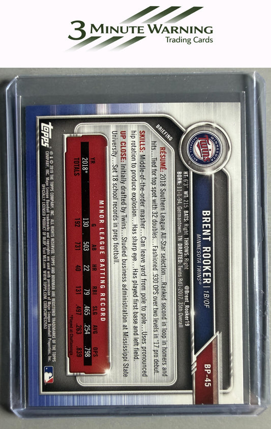 2019 Bowman #BP-45 Brent Rooker Prospects Camo