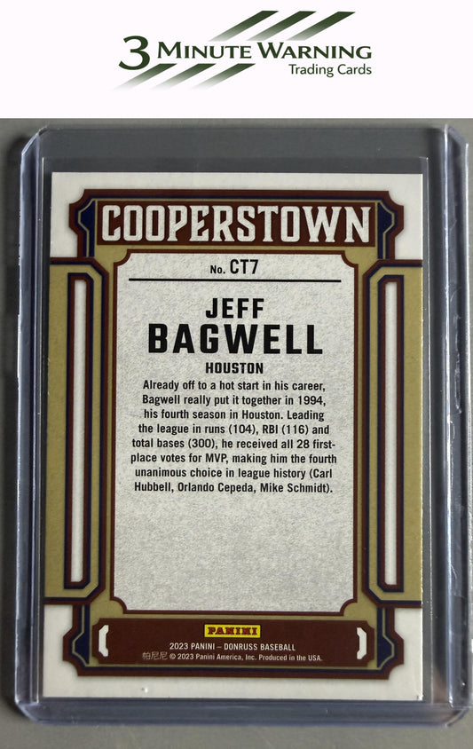 2023 Donruss #CT7 Jeff Bagwell Cooperstown Pink Fireworks
