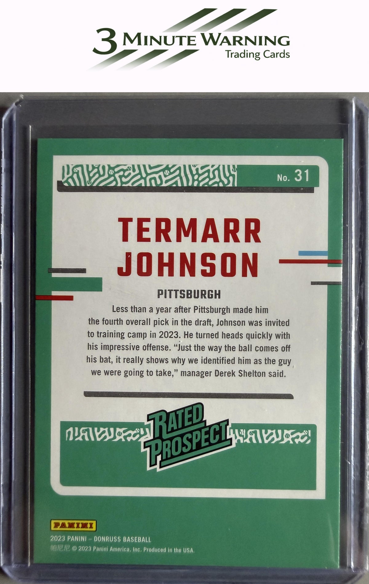 2023 Donruss #31 Termarr Johnson