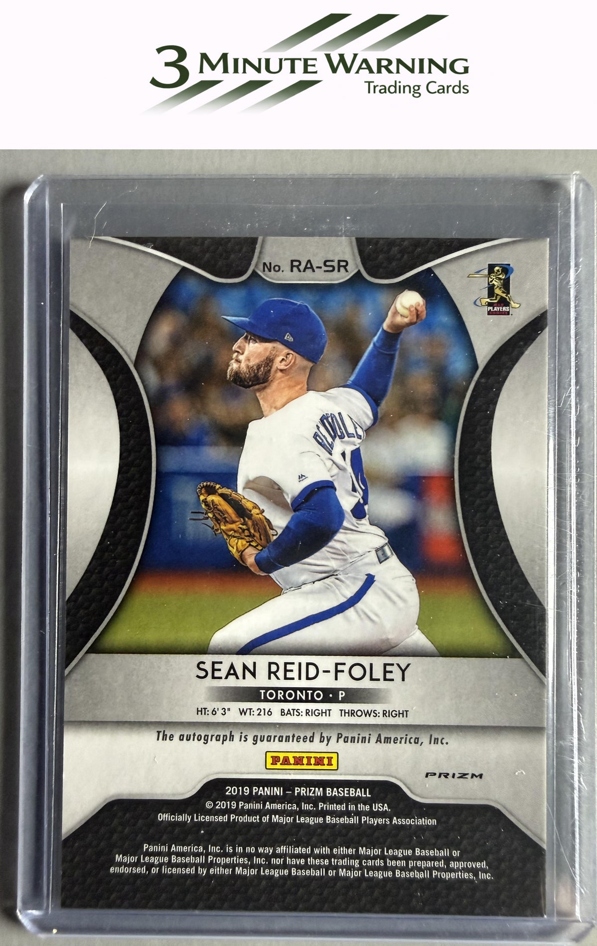 2019 Panini Prizm #RA-SR Sean Reid-Foley Rookie Autographs Blue Prizm