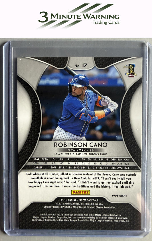 2019 Panini Prizm #17 Robinson Cano Pink Prizm