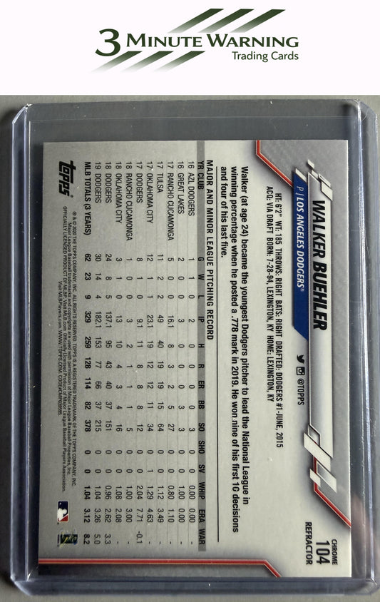 2020 Topps Chrome #104 Walker Buehler Refractor