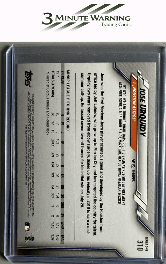 2020 Topps #310 Jose Urquidy