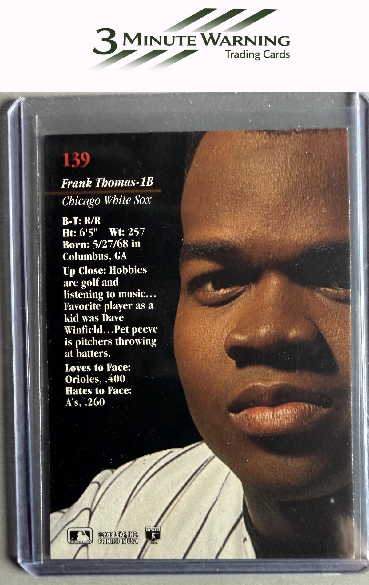 1993 Studio #139 Frank Thomas