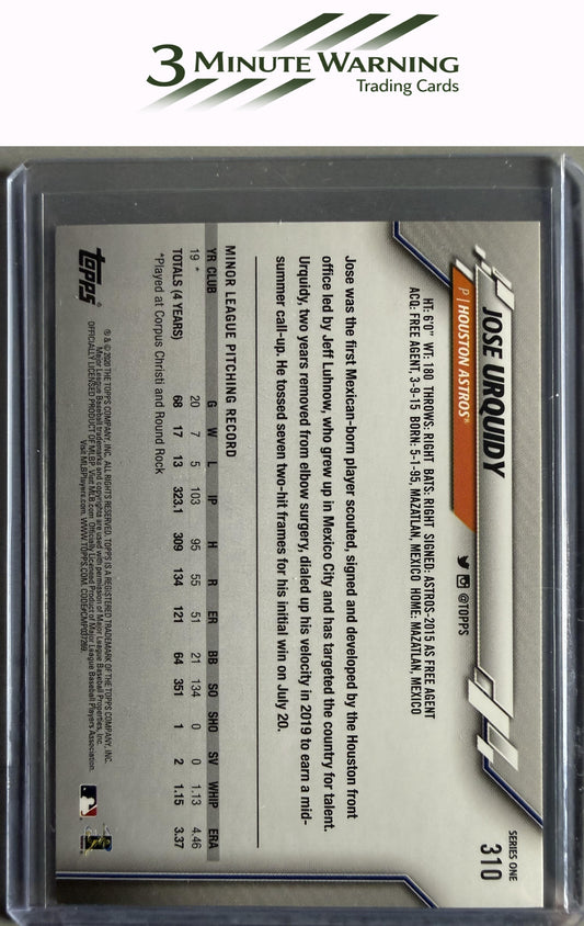2020 Topps #310 Jose Urquidy