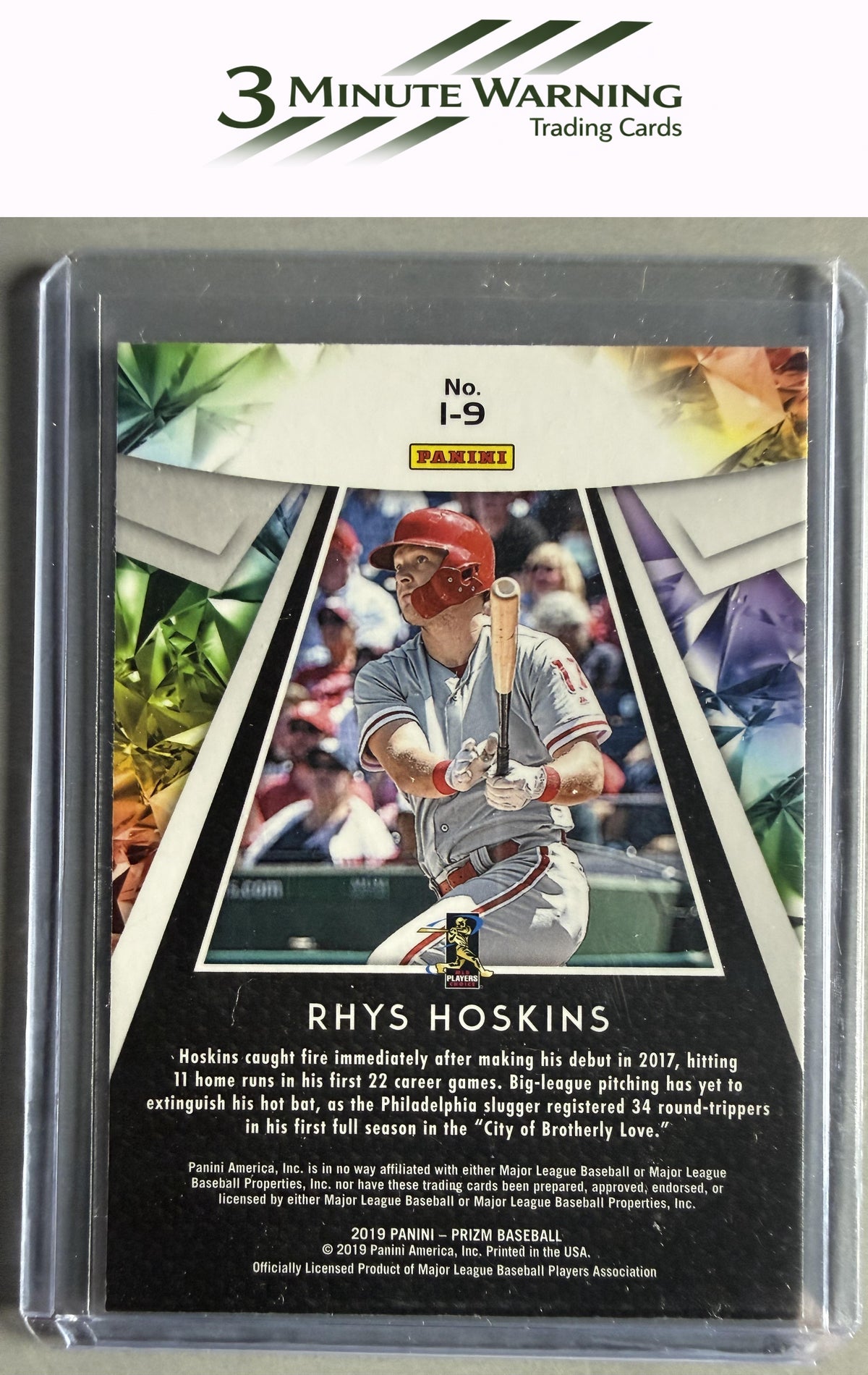 2019 Panini Prizm #I-9 Rhys Hoskins Illumination