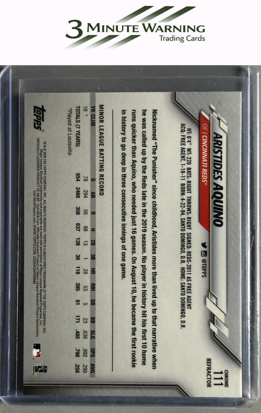 2020 Topps Chrome #111 Aristides Aquino Refractor