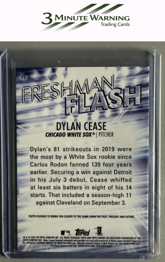 2020 Topps Chrome #FF-3 Dylan Cease Freshman Flash