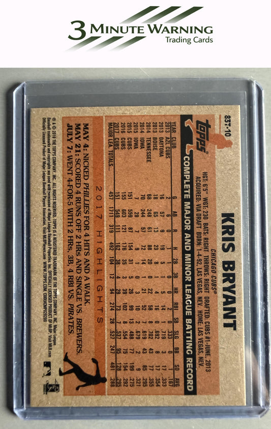 2018 Topps Chrome #83T-10 Kris Bryant 1983 Topps Refractor