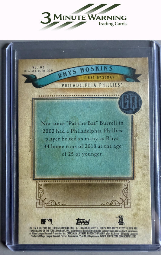 2019 Topps Gypsy Queen #102 Rhys Hoskins Green