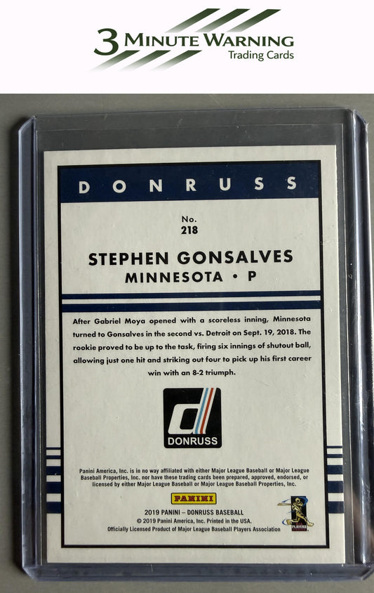 2019 Donruss #218 Stephen Gonsalves
