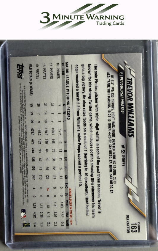2020 Topps Chrome #163 Trevor Williams Refractor