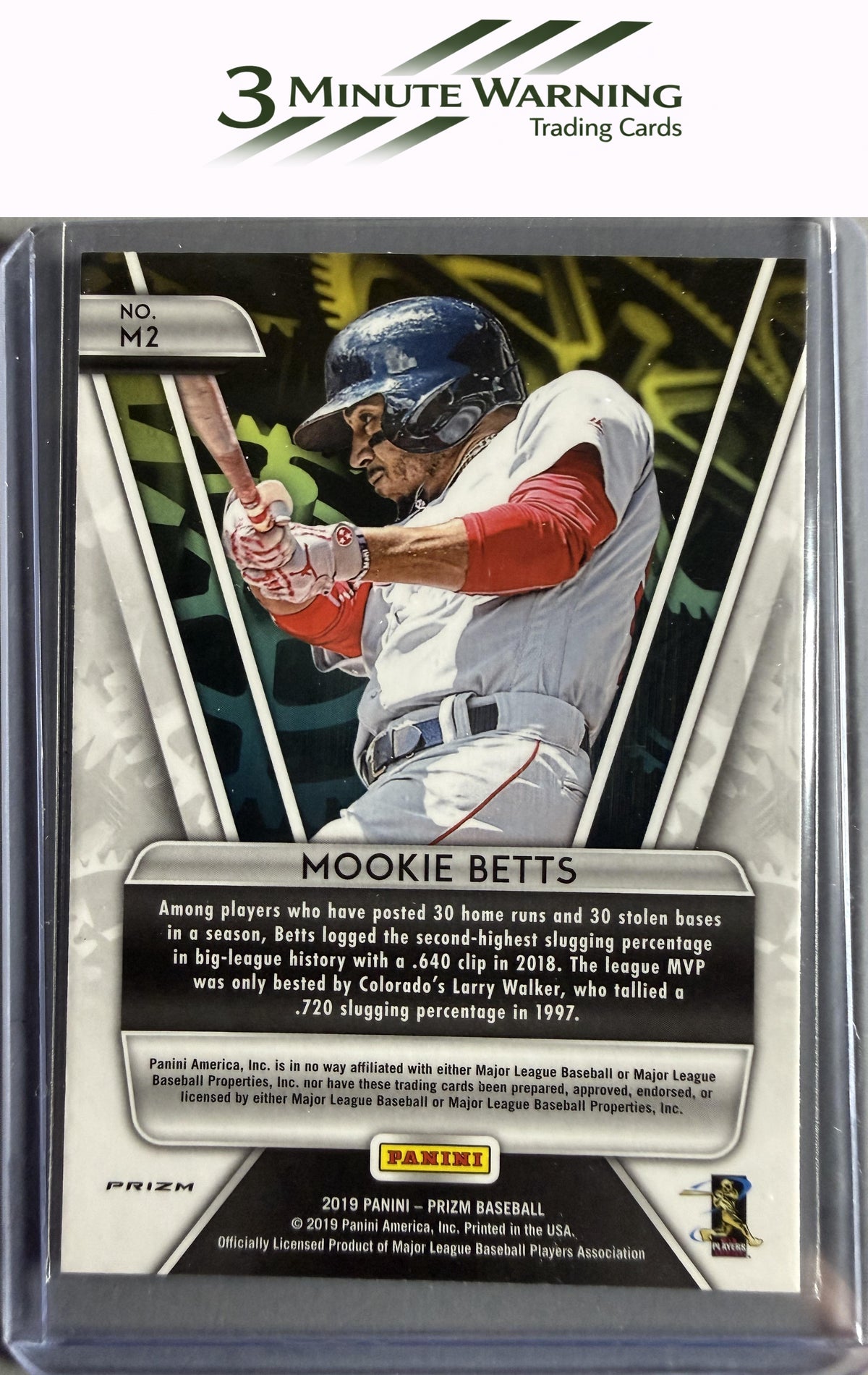 2019 Panini Prizm #M2 Mookie Betts Machines Prizm