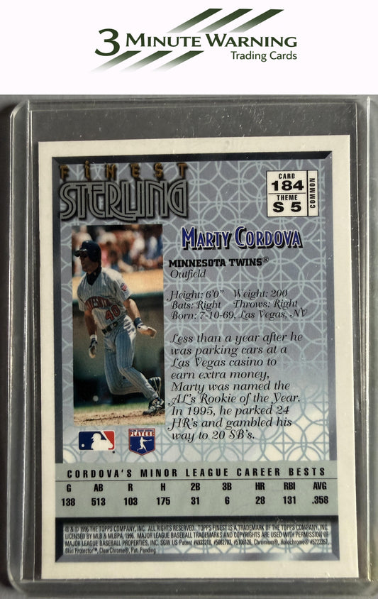 1996 Finest #184 Marty Cordova
