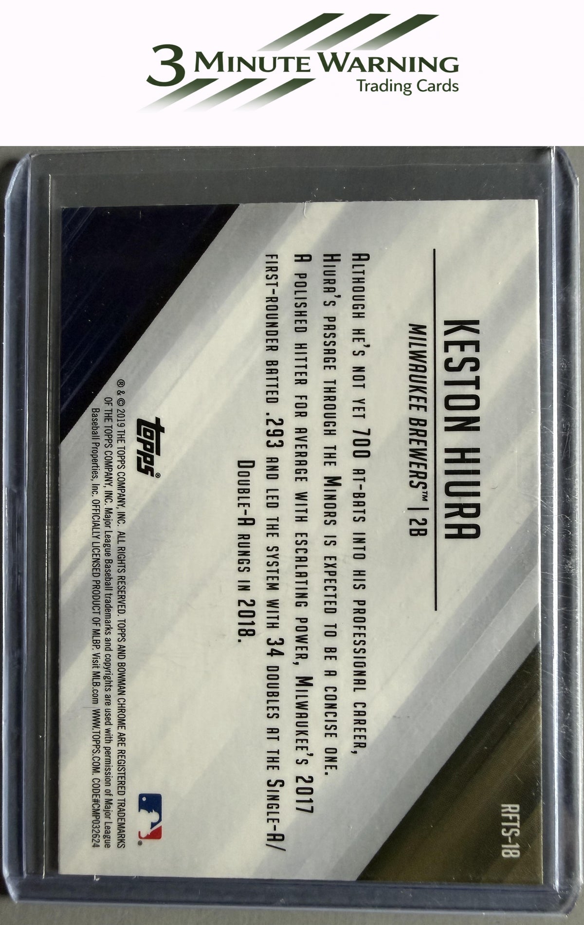 2019 Bowman #RFTS-18 Keston Hiura Ready for the Show