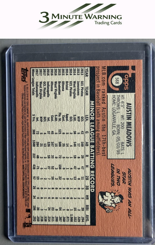 2018 Topps Heritage #568 Austin Meadows