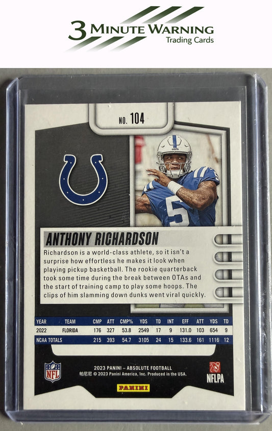 2023 Panini Absolute #104 Anthony Richardson Retail