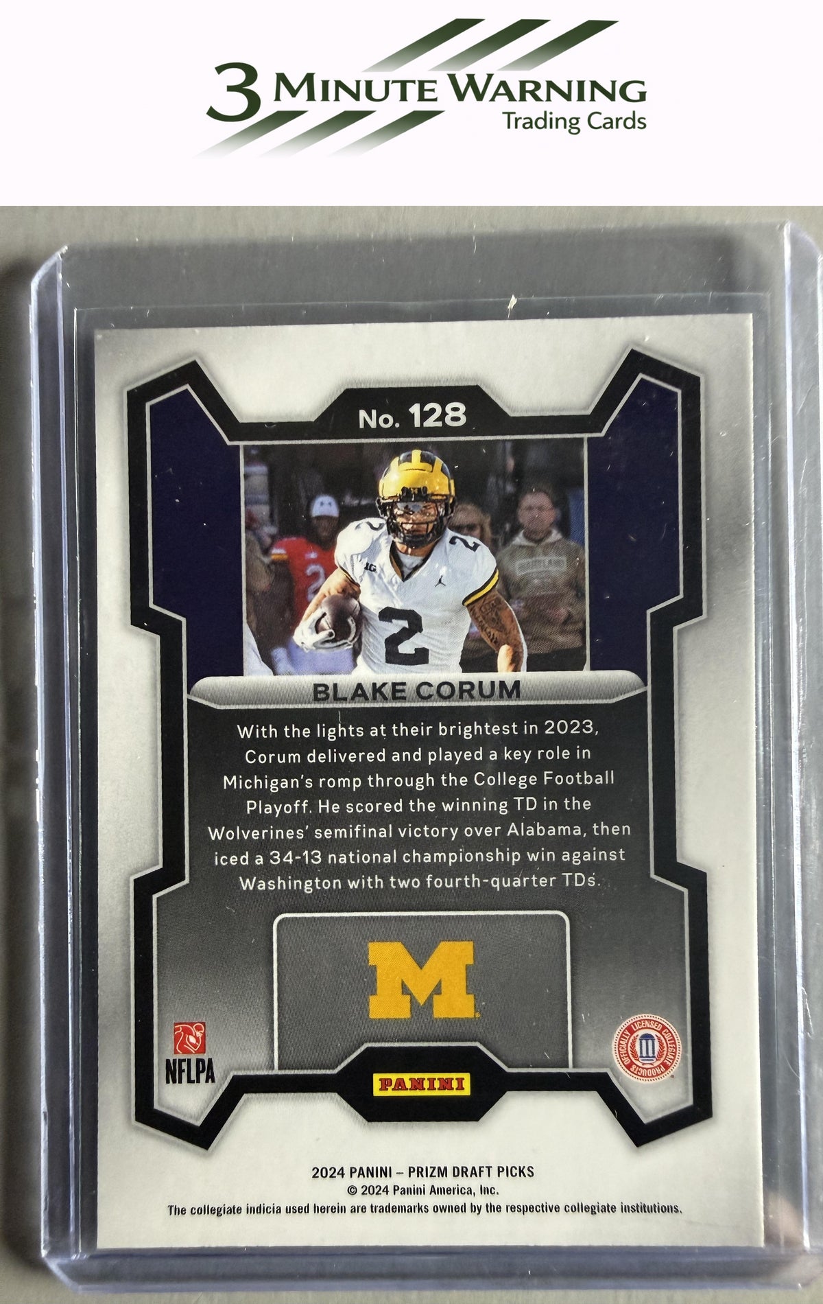2024 Panini Prizm Draft Picks #128 Blake Corum