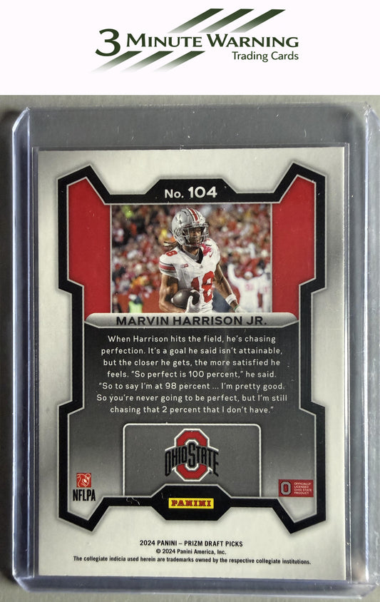 2024 Panini Prizm Draft Picks #104 Marvin Harrison Jr.