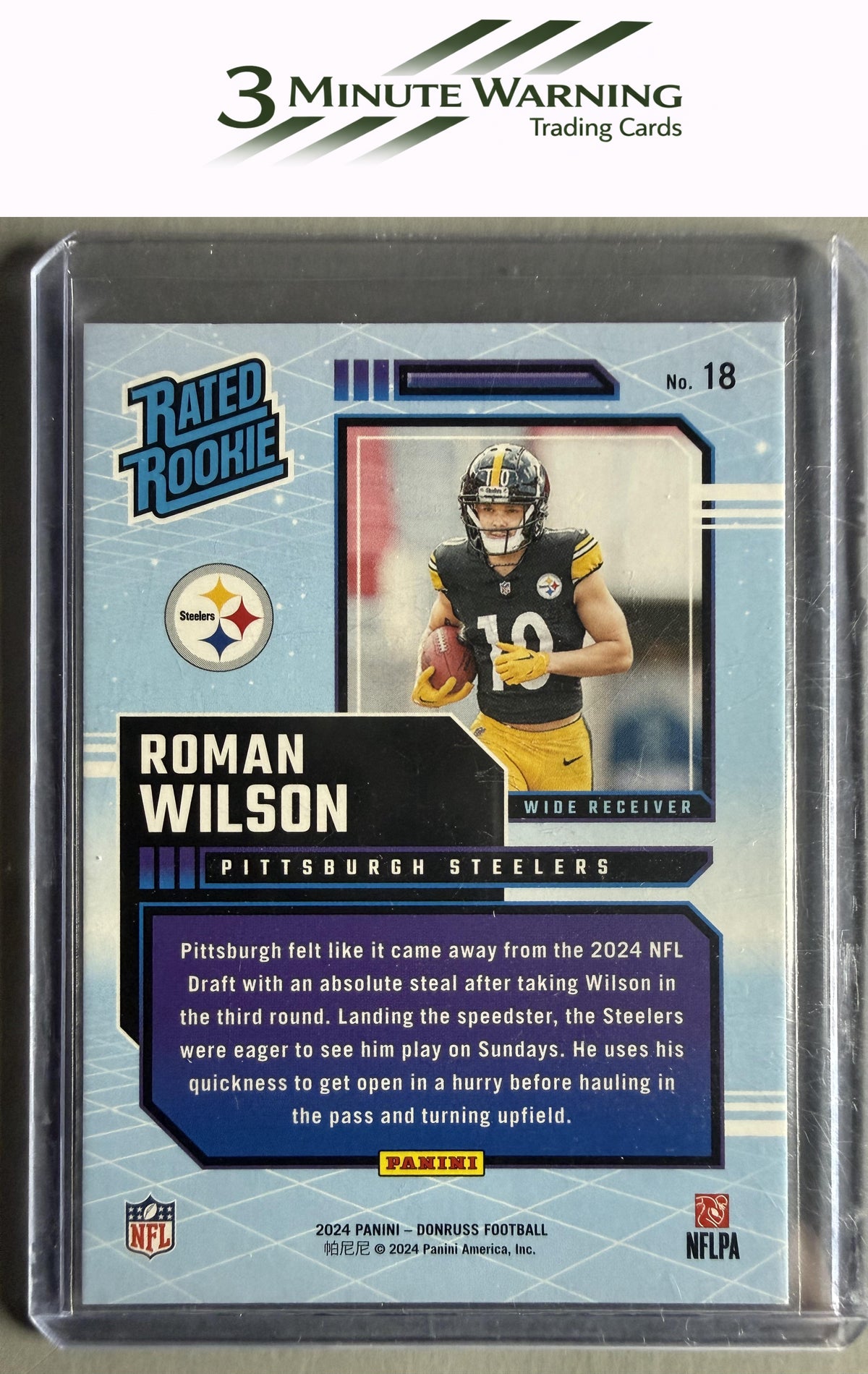 2024 Donruss #18 Roman Wilson Rated Rookies Retro