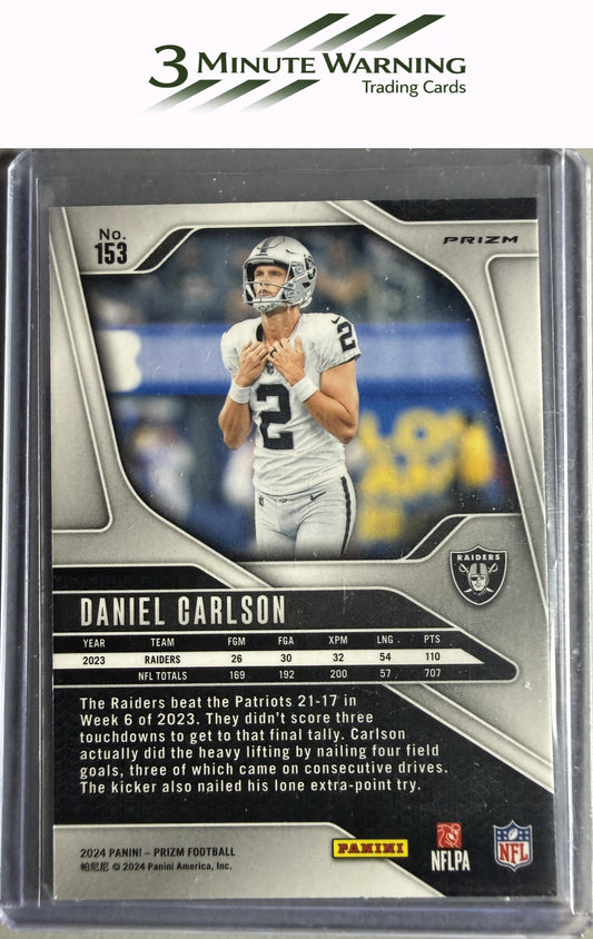 2024 Panini Prizm #153 Daniel Carlson Silver