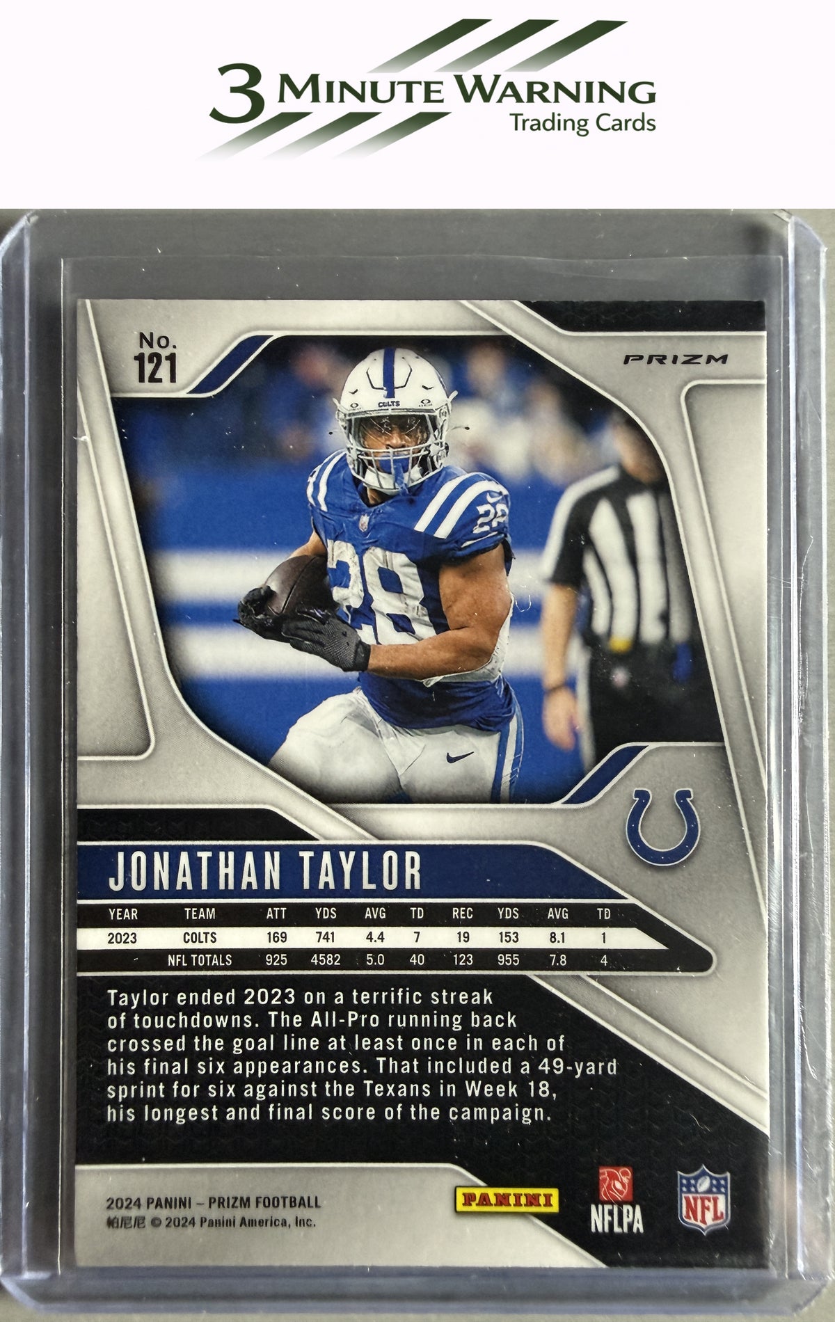 2024 Panini Prizm #121 Jonathan Taylor Lazer