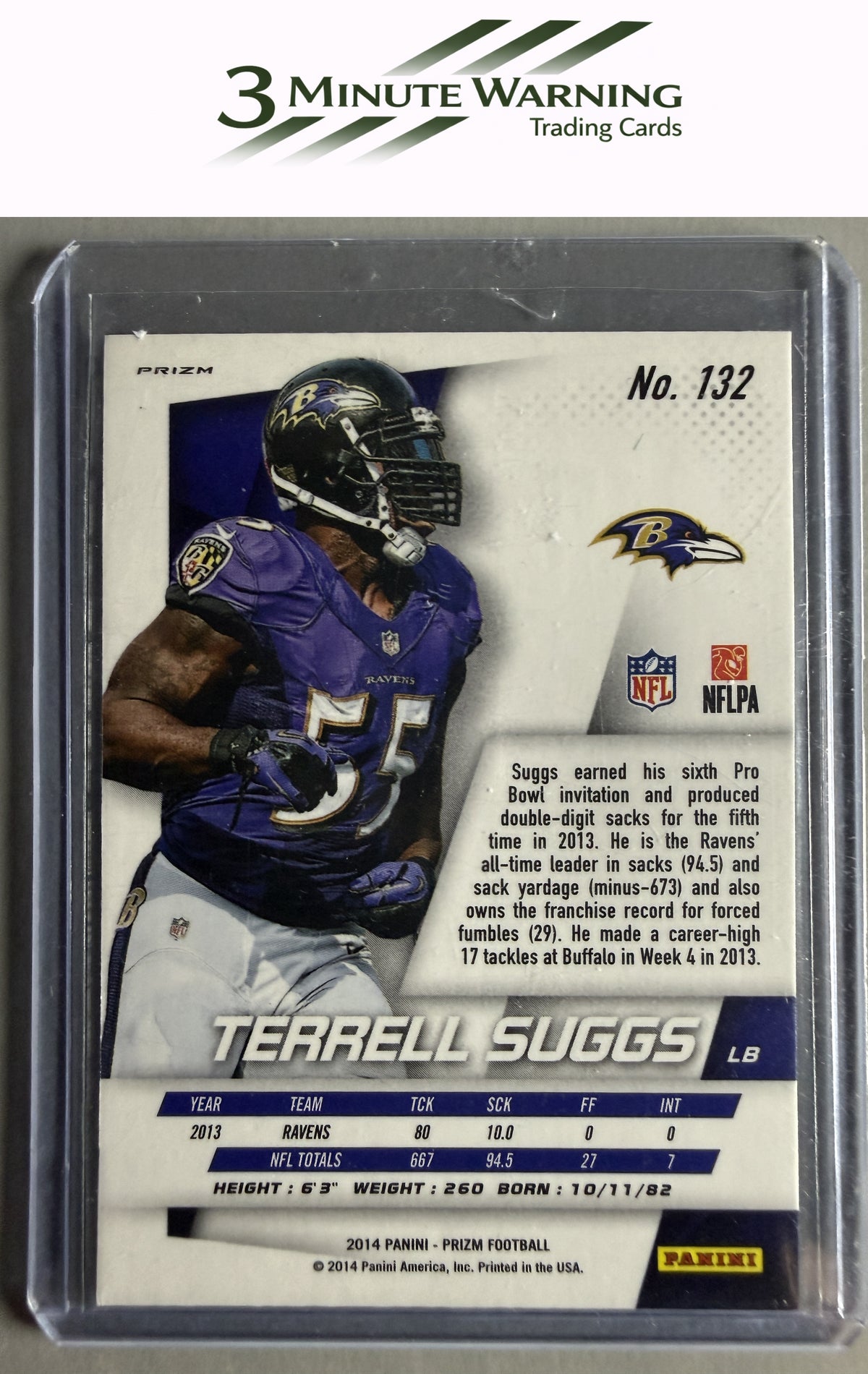 2014 Panini Prizm #132 Terrell Suggs Orange Prizm
