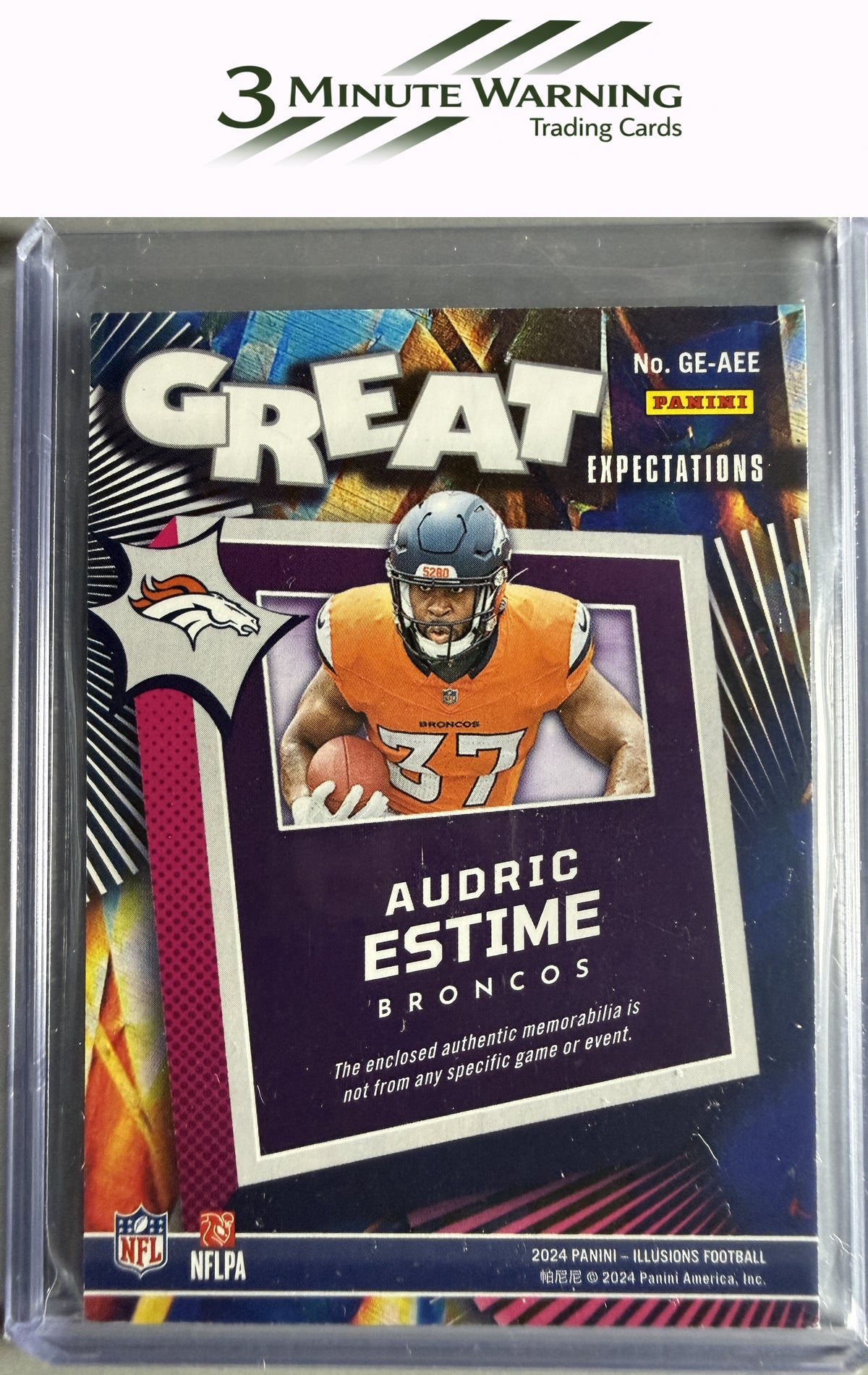 2024 Panini Illusions #GE-AEE Audric Estime Great Expectations