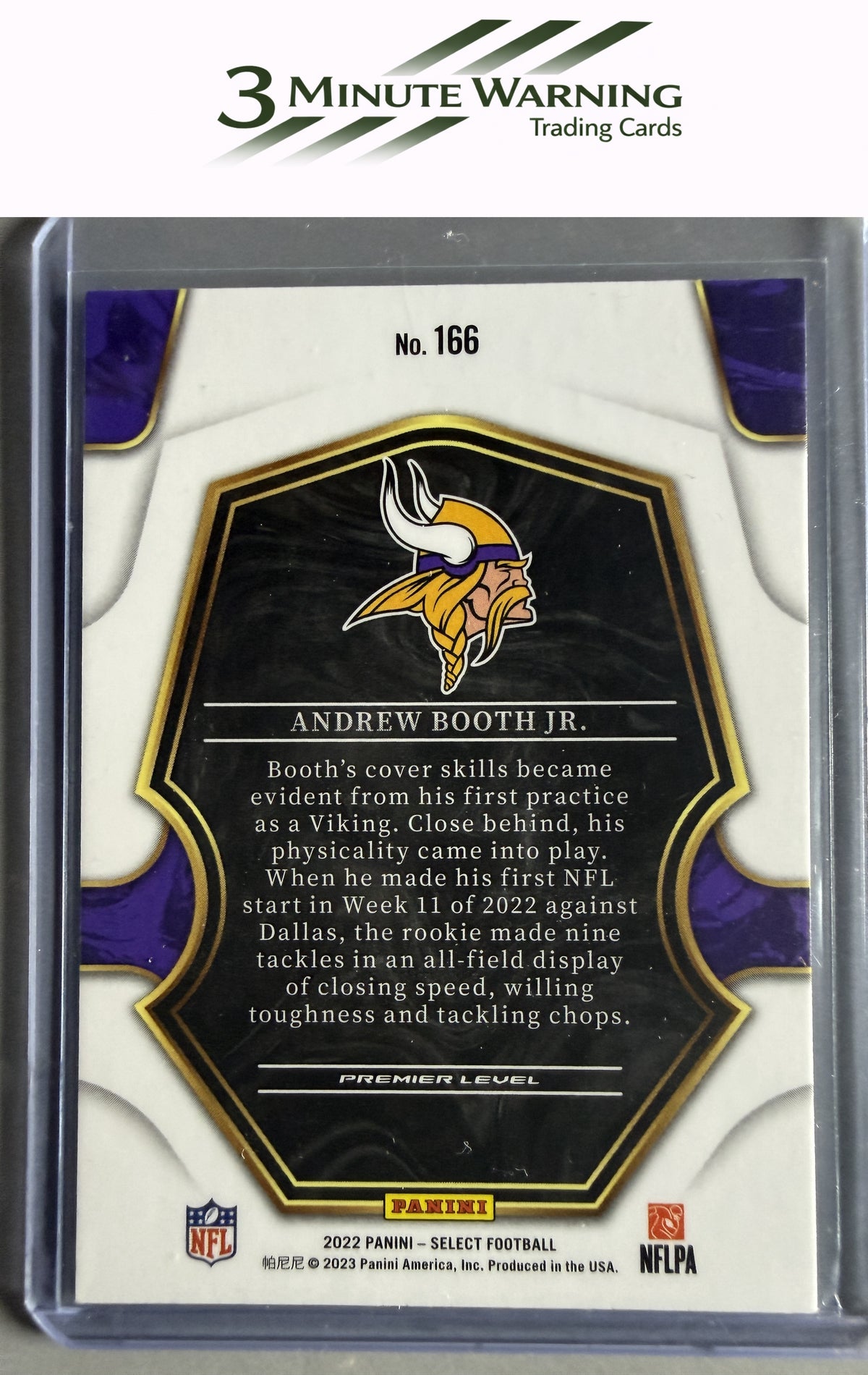 2022 Panini Select #166 Andrew Booth Jr.