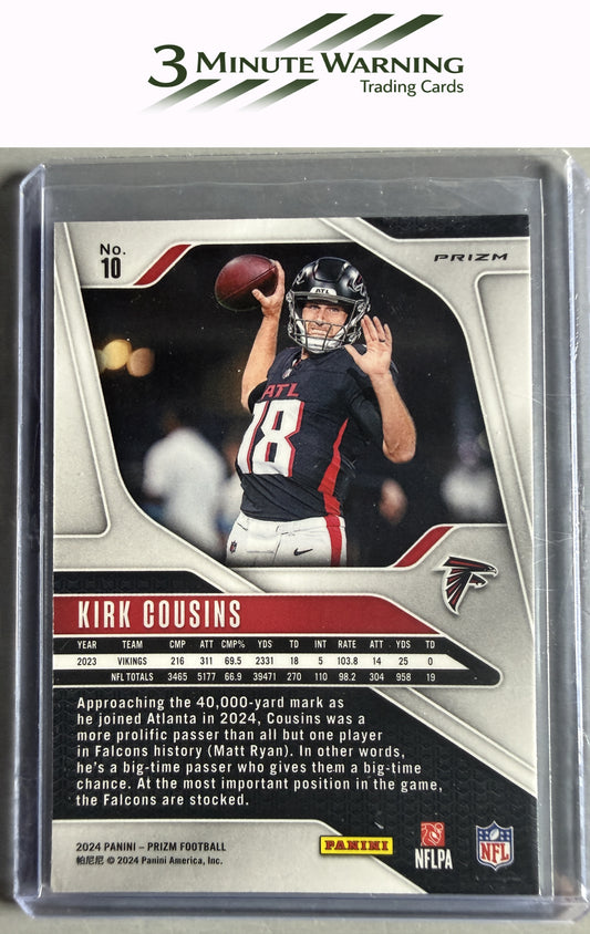2024 Panini Prizm #10 Kirk Cousins Red White and Blue