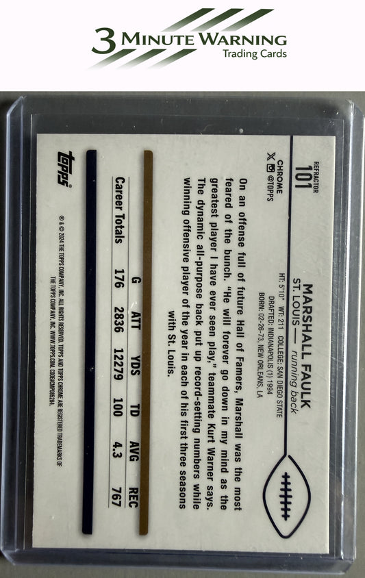 2024 Topps Chrome #101 Marshall Faulk