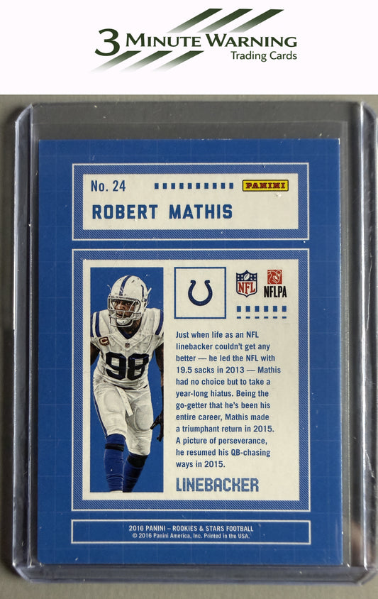2016 Panini Rookies & Stars #24 Robert Mathis Team Infrastructure