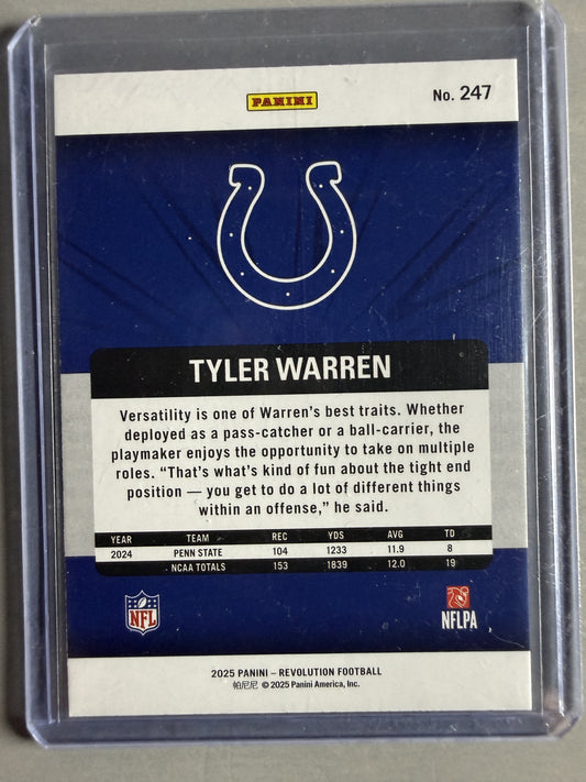 2025 Panini Revolution #247 Tyler Warren