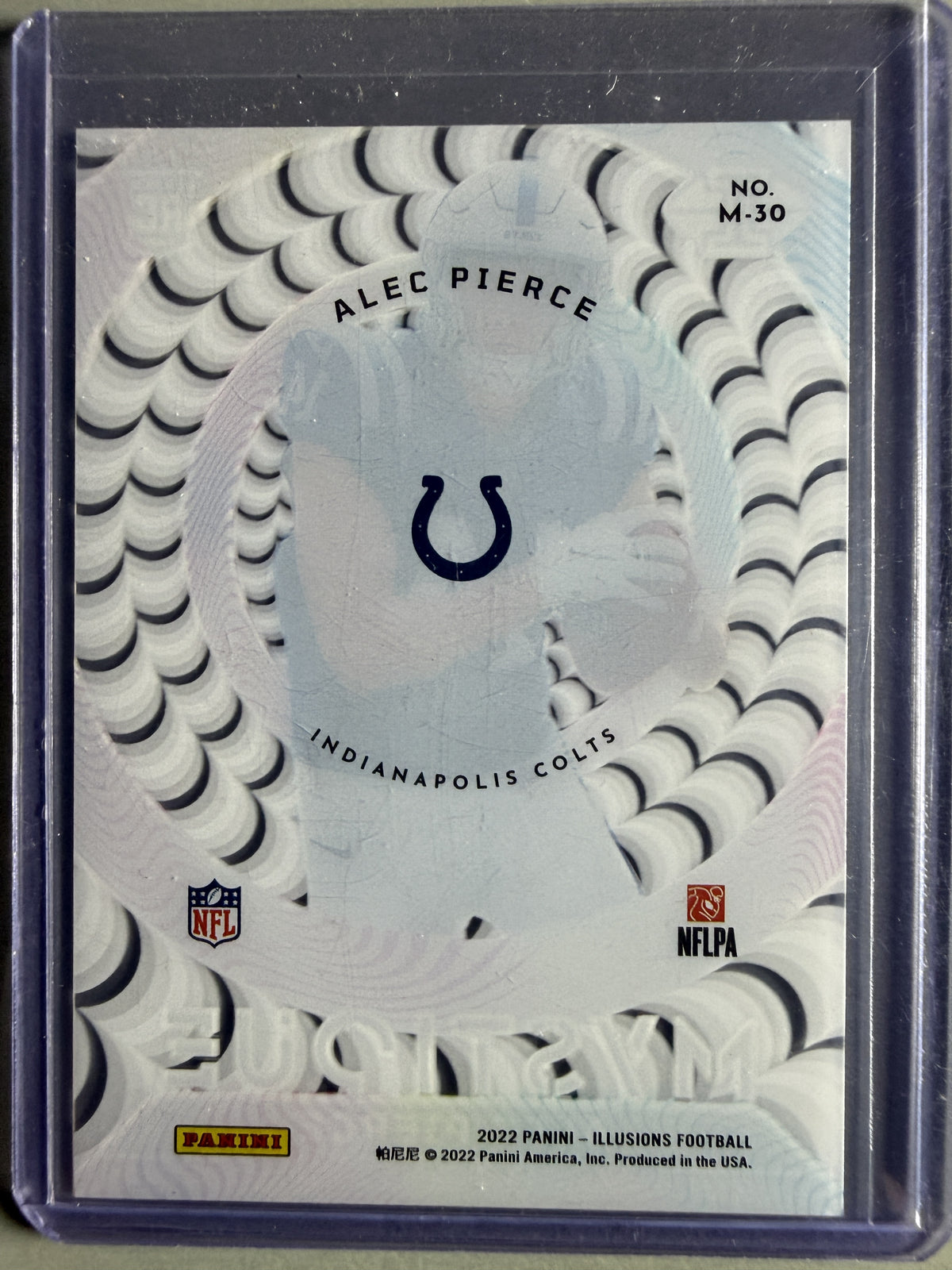 2022 Panini Illusions #M-30 Alec Pierce Mystique