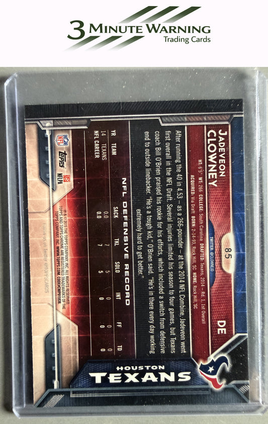 2015 Topps Chrome #85 Jadeveon Clowney