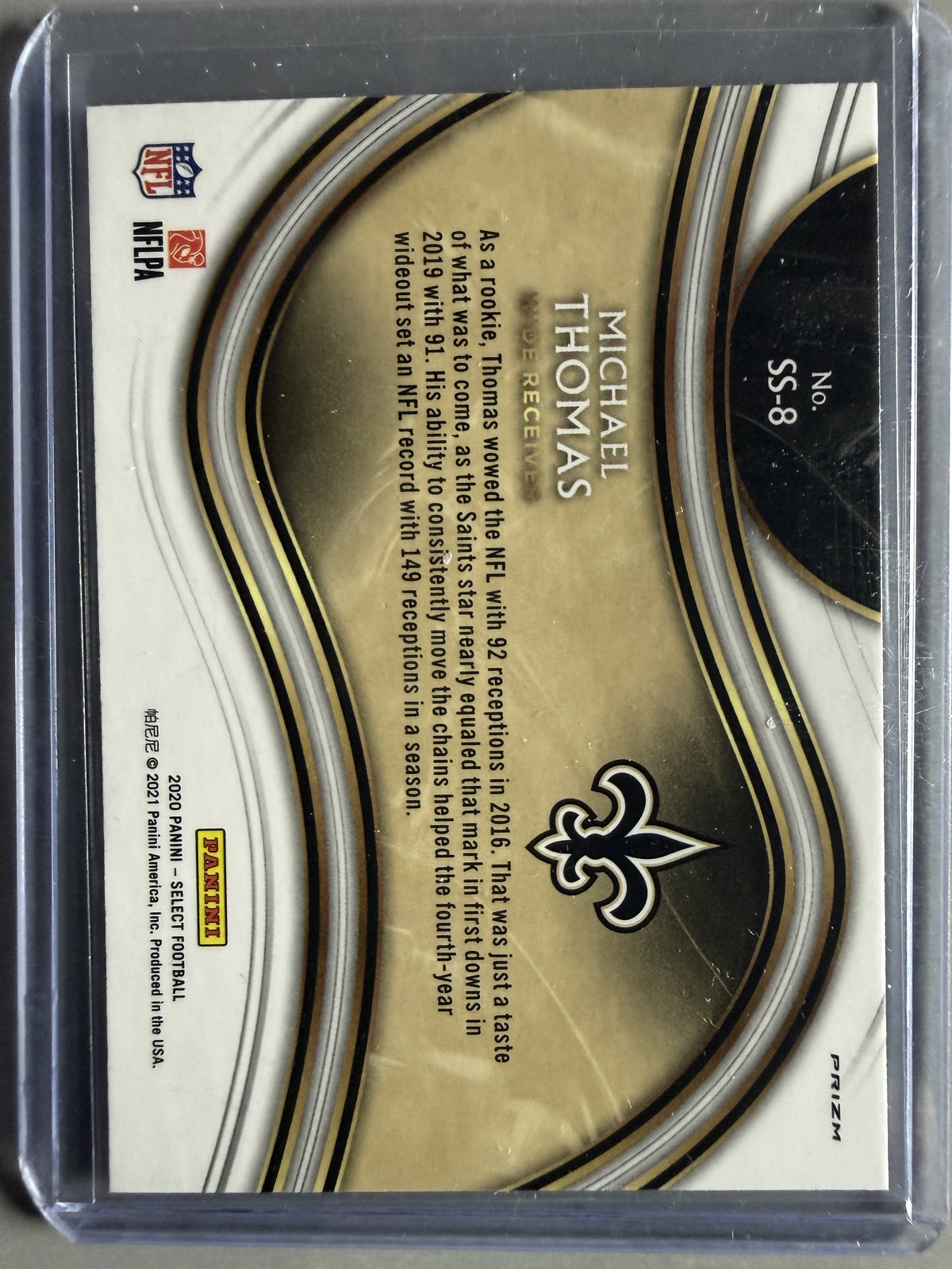 2020 Panini Select #SS-8 Michael Thomas Snapshots Prizm